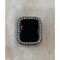Black Apple Watch Bezel Case 3.5mm Lab Diamond Iwatch Bumper Cover Bling bzl
