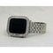 Bling Apple Watch Band 38mm 40mm 42mm 44mm Baguette & or Lab Diamond Bezel Cover Series 6 Gift for Her Him