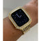 Bling Apple Watch Band 38mm 40mm 42mm 44mm Baguette & or Lab Diamond Bezel Cover Series 6 Gift for Her Him