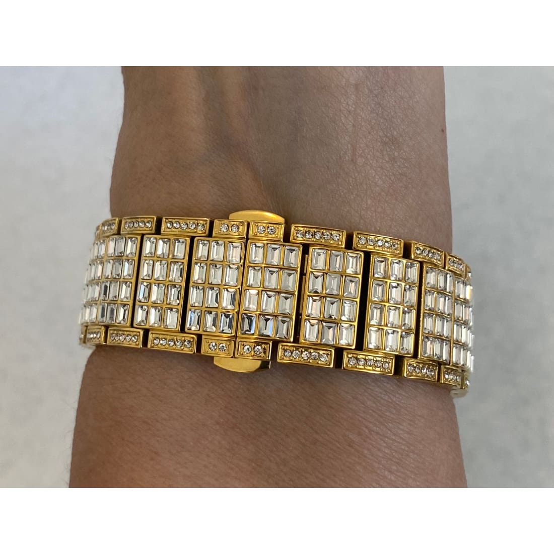 Bling Apple Watch Band 38mm 40mm 42mm 44mm Gold Rolex Style & or Lab Diamond Bezel Cover Gift for Him Series 6 ipad iphone gb1