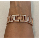 Bling Apple Watch Band Women 38 40 41 42 44 45mm and or Rose Gold Lab Diamond Bezel Cover Smartwatch Bling