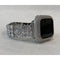 Custom Apple Watch Band Women Silver and or Apple Watch Cover Bezel Lab Diamond Bling 38mm 40mm 42mm 44mm 41mm 45mm Series 7 Handmade