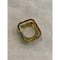 Gold Apple Watch Bezel Cover Rainbow Swarovski Crystals 38 40 42 44mm Series 2-6, Smartwatch Case Bumper Bling
