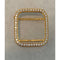 Iced Out Apple Watch Band Yellow Gold & or Lab Diamond Bezel Cover Smartwatch Bumper 38mm-45mm Series 1-8 SE