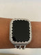 Series 7 Apple Watch Band Women's Bracelet and or Silver Iwatch Cover Lab Diamond Bezel Bling 38mm-45mm Smartwatch Bumper
