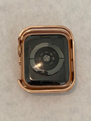 Apple Watch Bezel Cover 41mm 45mm Series 7-8 Swarovski Crystals Rose Gold Smartwatch Bumper Case Bling 38mm-44mm Series 2-8