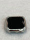 White Gold Apple Watch Bezel Cover 44mm Womens, Silver Lab Diamond Bumper Case, Gift for Her Custom Handmade Final Sale