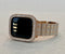 Rose Gold Apple Watch Band 41mm 45mm Swarovski Crystals & or Series 7 Lab Diamond Bezel Cover Case 38mm-44mm for Smartwatch