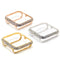 New Series 7-8 Apple Watch Bezel Case Cover 41mm 45mm Gold Swarovski Crystals Stainless Steel Bumper