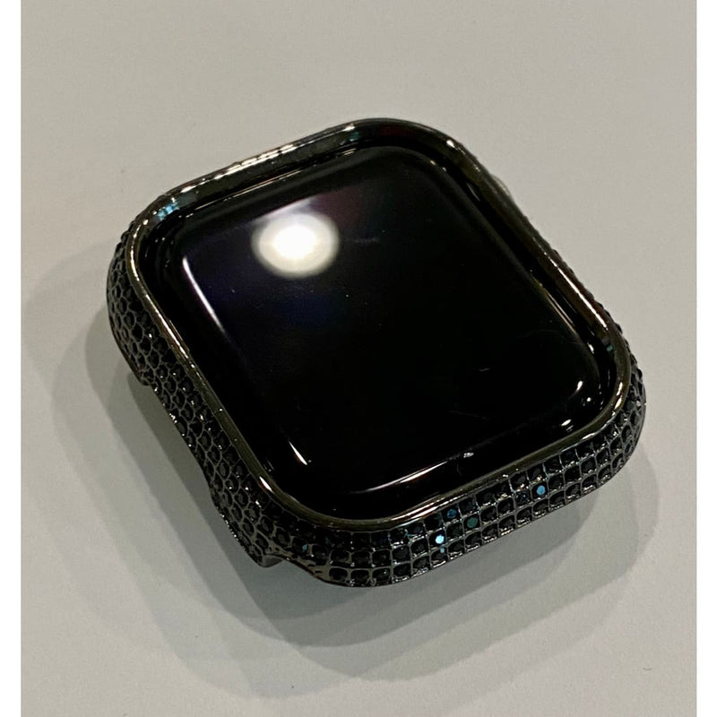 New Series 7-8 Apple Watch Case Cover 41mm 45mm,  Swarovski Crystal Iwatch Bumper Bezel in Silver, Gold, Rose Gold, Black Final Sale