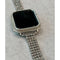New Series 7 Apple Watch Band 45mm Silver White Gold & or Swarovski Crystal Bezel Case Cover Bling