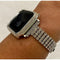 New Series 7 Apple Watch Band 45mm Silver White Gold & or Swarovski Crystal Bezel Case Cover Bling