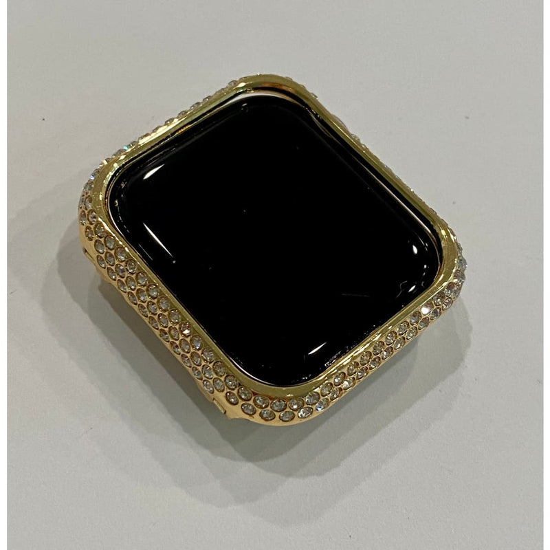 New Series 8 Apple Watch Band 41mm 45mm Silver or Gold Swarovski Crystals & or Apple Watch Case Cover Stainless Steel Bling