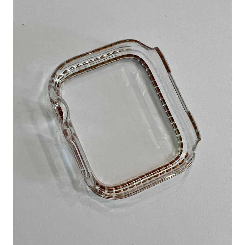 Rainbow Apple Watch Bezel Cover Clear Acrylic Bumper Crystal Rhinestones Bumper 38mm-45mm