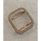Rose Gold Apple Watch Band 41mm 45mm Swarovski Crystals & or Series 7 Lab Diamond Bezel Cover Case 38mm-44mm for Smartwatch