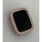 Rose Gold Apple Watch Case Cover with 2.5mm Square Lab Diamonds in 40mm or 44mm Smartwatch Bumper Bling