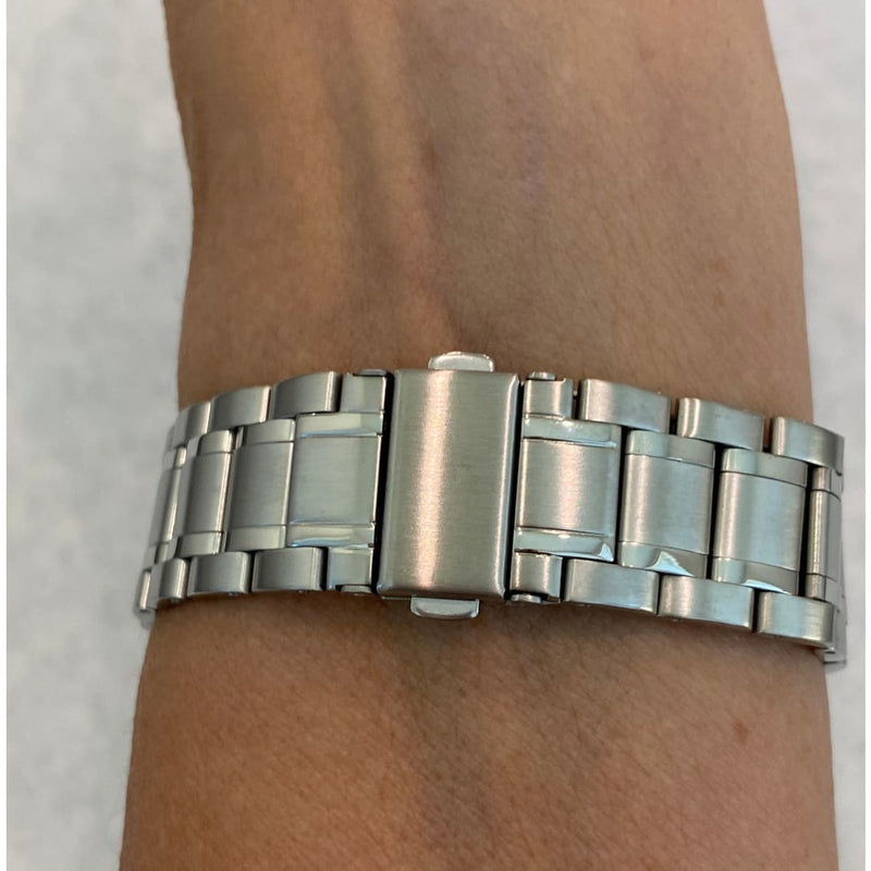 Series 1-8 Apple Watch Band 41mm 45mm Silver Stainless Steel Ultra Thin & or Lab Diamond Bezel Cover Bling for Smartwatch