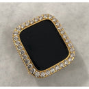 Series 1-8 Apple Watch Band Bezel Cover 41mm 45mm Gold 3.5mm Lab Diamond Case Bumper Smartwatch Bling 38mm-45mm