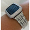 Series 1-8 Apple Watch Band Silver Swarovski Crystals & or Lab Diamond Bezel Case Smartwatch Bumper Blin 38mm 40mm 41mm 42mm 44mm 45mm