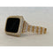 Series 1-8 Apple Watch Band Women's Gold & or Lab Diamond Bezel Cover Smartwatch Bumper Case Bling 38mm-45mm