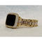 Series 1-8 Gold Apple Watch Band 41mm 45mm 38mm 40mm 42mm 44mm Swarovski Crystals & or Lab Diamond Bezel Cover Bumper Series 7