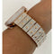 Series 1-8 Rose Gold Apple Watch Band Swarovski Crystal 41mm 45mm & or Lab Diamond Bezel Bumper Cover Bling 38mm-44mm