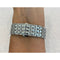 Series 4-8 Custom Silver Apple Watch Band 40mm 41mm 44mm 45mm & or Lab Diamond Baguette Bezel Cover Smartwatch Bumper