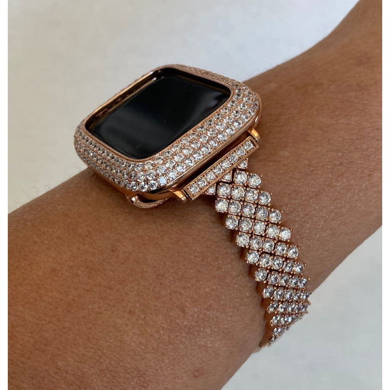 iWatch Candy Series 7 8 Apple Watch Band Rose Gold 41mm 38mm Series 2 3 Bezel Only Purchase