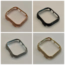 Series 7-8 Apple Watch Bezel Cover Swarovski Crystal Smartwatch Bumper Case Bling 41mm 45mm