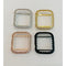Series 7,8 Apple Watch Case Cover 41mm 45mm Lab Diamond Bezel 38 40 42 44mm in Silver, Rose Gold, Yellow Gold, Black on Black