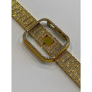 Series 7 Apple Watch Band 41mm 45mm Gold Swarovski Crystals & or Apple Watch Case Cover Bling