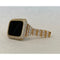 Series 7 Apple Watch Band Women's Gold 41mm 45mm & or Pave Lab Diamond Bezel Bumper Bling 38mm 40mm 42mm 44mm Handmade