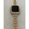 Series 7 Apple Watch Band Women's Gold 41mm 45mm & or Pave Lab Diamond Bezel Bumper Bling 38mm 40mm 42mm 44mm Handmade