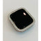 Series 7 Apple Watch Bezel Cover 41mm 45mm with 2.5mm Lab Diamonds Silver, Rose Gold, Yellow Gold, Black on Black