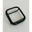 Series 7 Apple Watch Bezel Cover 41mm 45mm with 2.5mm Lab Diamonds Silver, Rose Gold, Yellow Gold, Black on Black