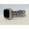Series 7 White Gold Apple Watch Band 38 40 41 44 45mm Swarovski Crystals & or Silver Metal Lab Diamond Pave Bezel Cover Bumper