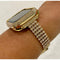 Series 8 Apple Watch Band 41mm 45mm Gold & or Swarovski Crystal Bezel Case Cover Bumper Bling