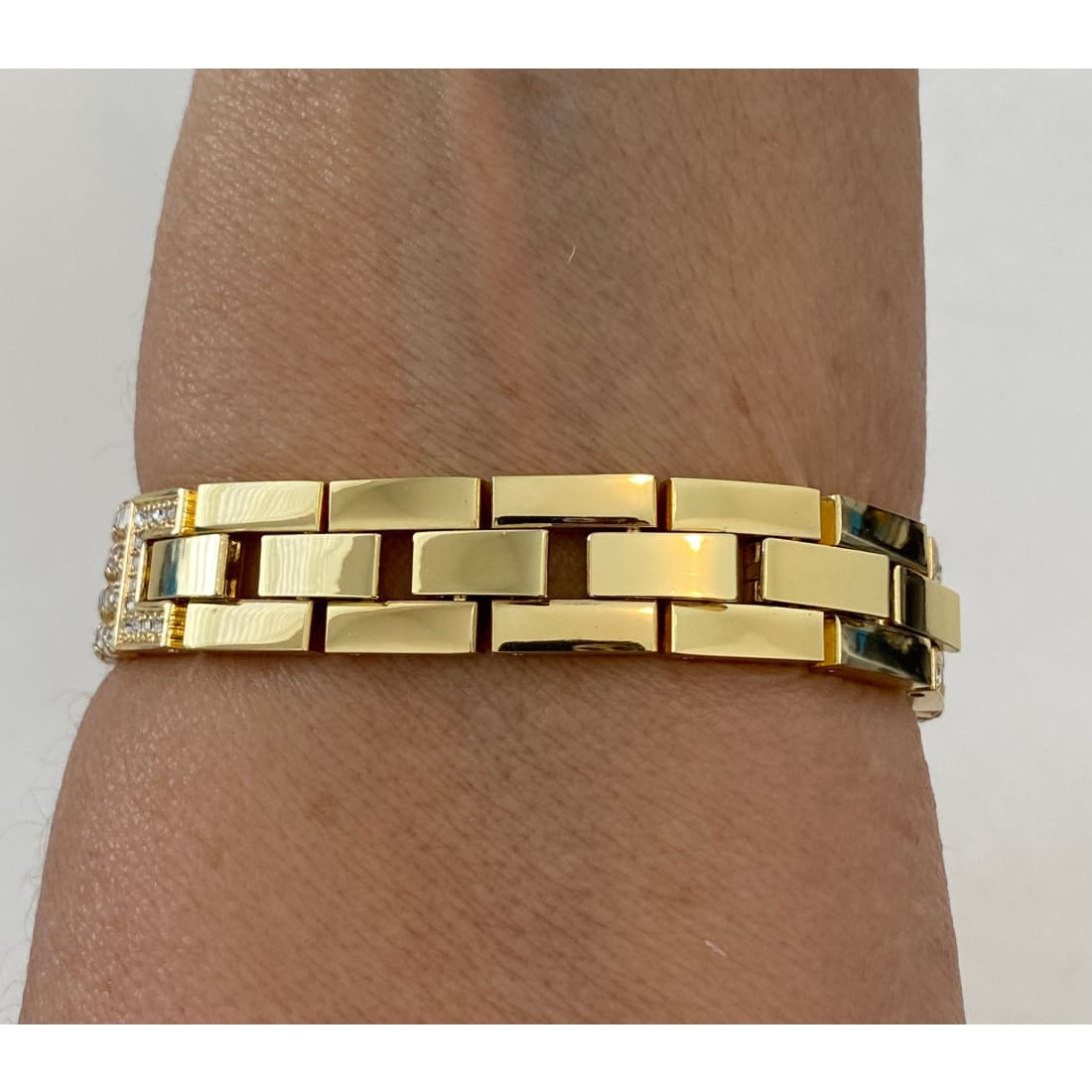 Series 8 Gold Apple Watch Band Women 38 40 41 42 44 45mm Crystal & or Pave Lab Diamond Bezel Cover Smartwatch Bling