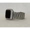 Silver Apple Watch Band Rolex Style 38mm-45mm & or Lab Diamond Bezel Cover Smartwatch Bumper Bling Series 1-8 SE