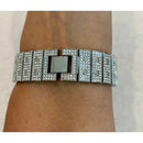 Silver Apple Watch Band Swarovski Crystal 38 40 42 44mm & or Lab Diamond Bezel Cover 41mm 45mm Series 7,8