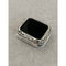 Silver Apple Watch Bezel Cover Bumper Swarovski Crystals for Smartwatch 38mm 40mm 42mm 44mm Series 1-8