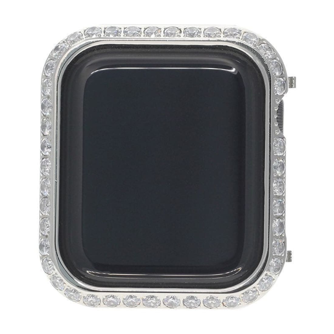 Silver Apple Watch Bezel Metal 3mm Lab Diamond Crystal Iwatch Band Bling 38mm 40mm 42mm 44mm Series 1,2,3,4,5,6,SE