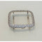 Silver Apple Watch Case Cover Women Lab Diamond Bezel Bling Crystal Iwatch Band Case Bling Series 7-8 41mm 45mm
