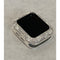 Swarovski Crystal Apple Watch Bezel Cover Silver, Smartwatch Bumper Bling 38mm 40mm 41mm 42mm 44mm 45mm Series 7,8