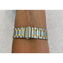 Two Tone Apple Watch Band 38mm 40mm 41mm 42mm 44mm 45mm Stainless Steel Ultra Thin & or Lab Diamond Bezel Cover Bling