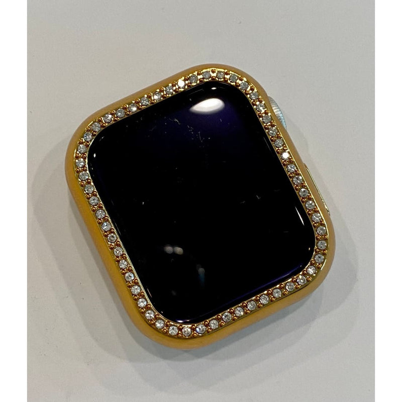 Ultra Apple Watch Case Cover 49mm 41mm 45mm Iwatch Swarovski Crystal Bezel  Silver, Gold, Black, Clear, Rose Gold Smartwatch Bumper Bling